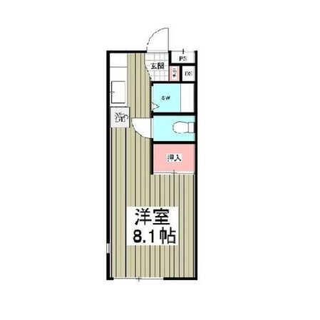 サンハイツ日野Aの物件間取画像